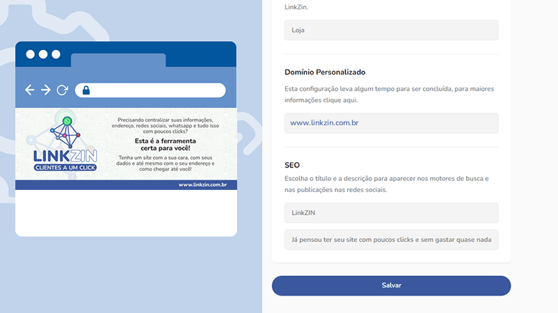 Domínio customizado